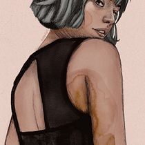 My project in Illustrated Portraits with Procreate course. Digital Design, Digital Drawing, Digital Illustration, Digital Painting, Sketching, and Watercolor Painting project by TDS - 09.01.2020
