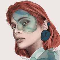 Mi Proyecto del curso: Retrato ilustrado con Procreate. Traditional illustration, and Digital Illustration project by Mia Yehorova - 07.02.2020