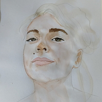 My project in Watercolor Portrait from a Photo course. Projekt z dziedziny Malowanie akwarelą użytkownika Paola Dassori - 02.09.2020