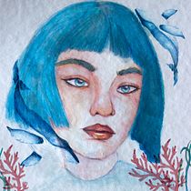 Mi Proyecto del curso: Retrato ilustrado en acuarela. Un projet de Dessin de portrait de Raquel A - 02.09.2020