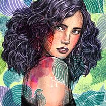 Mi Proyecto del curso: Retrato ilustrado con Procreate. Fine Arts, Sketching, and Artistic Drawing project by Elisabeth Kalon - 09.03.2020