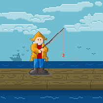 Mi Proyecto del curso: pescador. Un projet de Pixel art de Rush Monkey - 03.09.2020