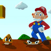 Good Old Super Mario in different lighting situations. Traditional illustration project by Balezo - 09.03.2020