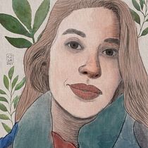 Meu projeto do curso: Retrato Ilustrado com Procreate. Digital Illustration project by czartmf - 09.03.2020