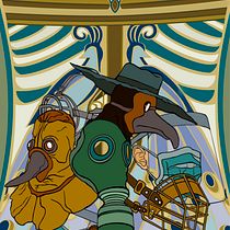My project in Composition and Color for Creative Illustration course. Een project van Digitale illustratie van Nathalie Steensels - 03.09.2020