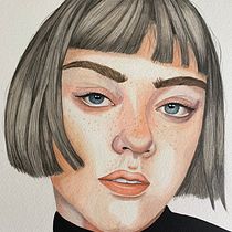 Mi Proyecto del curso: Retrato en acuarela a partir de una fotografía. Un projet de Aquarelle de Natylu Ortega Nuñez - 04.09.2020