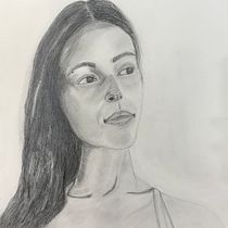 Minha filha!. Portrait Drawing project by Márcia - 09.24.2020