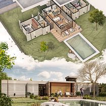 Mi Proyecto del curso: CASA DUO. Architecture, and Architectural Illustration project by Diana Carolina Rojas Caracas - 09.05.2020