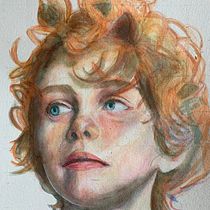 Mi Proyecto del curso: Retrato artístico en acuarela. Un proyecto de Bellas Artes de Tíffany Solís - 14.09.2020