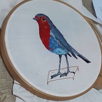Mi Proyecto del curso: Pintar con hilo: técnicas de ilustración textil. Embroider project by tallertejidoschikis - 09.21.2020