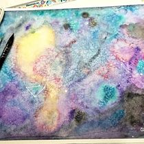 Minha galáxia... Un progetto di Belle arti e Pittura ad acquerello di Aline Andriani Paulino da Cunha e Silva - 05.09.2020