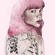 Illustrated Portraits: Cotton Candy . Digital Illustration project by parellada.laura - 09.06.2020