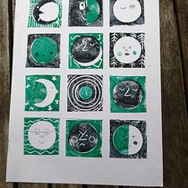 Mi Proyecto del curso: Carvado de sellos y técnicas de estampación. Printing project by mamaenmunich - 09.06.2020