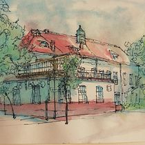 My project in Architectural Sketching with Watercolor and Ink course. Ilustração arquitetônica projeto de petro_matyas87 - 06.09.2020