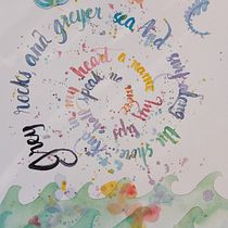 My project in Italic Script with a Brush Pen course Ein Projekt aus dem Bereich H, Lettering und Aquarellmalerei von Valya Papadopoulou - 06.09.2020