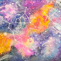 Constelaciones: Sagitario y Géminis. Un progetto di Pittura ad acquerello di Luz Lara - 07.09.2020