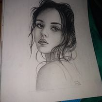 Mi Proyecto del curso: Retrato realista con lápiz de grafito. Desenho realista projeto de seleneleeray - 07.09.2020