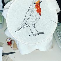Mi Proyecto del curso: Pintar con hilo: técnicas de ilustración textil. Bordado, Ilustração tradicional, e Design têxtil projeto de gabicampuzano - 07.09.2020