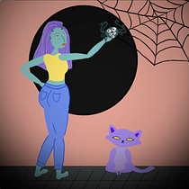 "Space Love". 3D, e Animação 2D projeto de Cori Molina - 07.09.2020