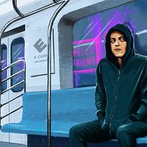 my Mr. Robot pictorial scene.. Desenho digital, Ilustração digital, e Pintura digital projeto de Cauã Cobuci - 08.09.2020