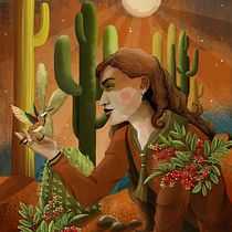 Meu projeto do curso: Técnicas de ilustração com aquarela digital. Un progetto di Belle arti, Disegno, Disegno digitale, Illustrazione tradizionale e Illustrazione digitale di Débora Fioravante - 08.09.2020