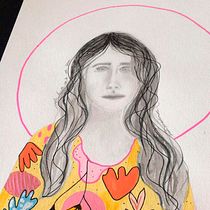 Meu projeto do curso: Retrato com lápis, técnicas de cor e Photoshop Ein Projekt aus dem Bereich Traditionelle Illustration von Bárbara Clares Venturote - 08.09.2020
