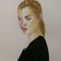 Mi Proyecto del curso: Retrato en acuarela a partir de una fotografía.. Watercolor Painting project by Liliana Alonso - 09.09.2020