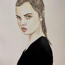 Mi Proyecto del curso: Retrato en acuarela a partir de una fotografía. Portrait Drawing project by Mariana MG - 09.09.2020