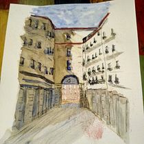 Mi Proyecto del curso: Dibujo arquitectónico con acuarela y tinta. Desenho projeto de Alejandro Bottini Bulit - 09.09.2020