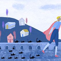 El Flautista de Hamelin por María Luisa Barros estudio.marialuisa. Design, Traditional illustration, Digital Illustration, and Children's Illustration project by mluisabarrosm - 09.09.2020