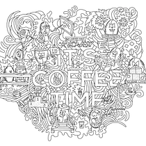 My Coffee Project in Doodle-Style Vector Illustration course. Drawing, and Vector Illustration project by Alexandra Baskakova - 09.17.2020