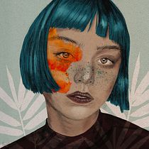 Mi Proyecto del curso: Retrato ilustrado con Procreate. Fine Arts, Portrait Drawing, and Digital Drawing project by marina_romero_blanco - 09.10.2020