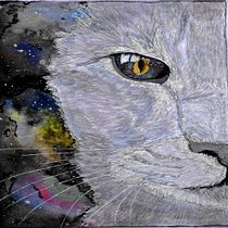 Mi Proyecto del curso: Técnicas modernas de acuarela "Un gato en el espacio". Un progetto di Belle arti, Disegno, Illustrazione tradizionale, Pittura e Pittura ad acquerello di Elizabeth Coloma Santibañez - 10.09.2020