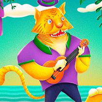 Mi Proyecto del curso: Ilustración geométrica con volumen. Design de personagens e Ilustração tradicional projeto de Elkin Díaz - 11.09.2020