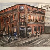 Mi Proyecto del curso: Paisajes urbanos en acuarela. Pintura em aquarela projeto de Mónica Gomez - 14.09.2020