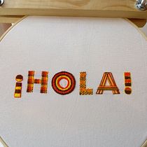 Mi Proyecto del curso: Letras bordadas: el hilo como herramienta gráfica. Embroider project by Laura Alvarez - 09.11.2020