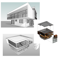 Mi Proyecto del curso: Diseño y modelado arquitectónico 3D con Revit. Un projet de 3D, Architecture , et Conception 3D de Melany Rivera Muñoz - 11.09.2020