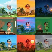 My project in Lighting Principles for Digital Painting course. Concept Art, Digital Painting, and Traditional illustration project by yaqi hex - 09.13.2020