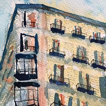 Mi Proyecto del curso: Dibujo arquitectónico con acuarela y tinta. Desenho projeto de morcillo_lucia - 23.12.2020