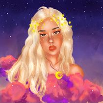 Mi Proyecto del curso: Retratos digitales de fantasía con Photoshop. Concept Art, Drawing, Artistic Drawing, Digital Drawing, Graphic Design, and Traditional illustration project by Nicole Zumarraga - 09.14.2020