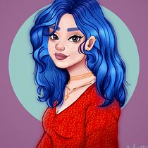 Meu projeto do curso: Retrato de personagens femininas com Procreate. Drawing project by Nahara - 09.14.2020