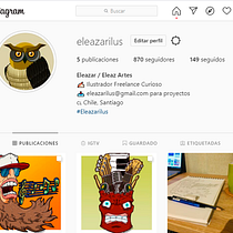 Mi Proyecto del curso: Creación de un porfolio de ilustración en Instagram. Un projet de Illustration traditionnelle de Eleazar Castro - 14.09.2020