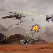 Mi Proyecto del curso: Matte painting cinematográfico / Star wars battle ships. Photomontage, and Photo Retouching project by Matías Herrera González - 09.15.2020