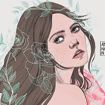 My project in Illustrated Portraits with Procreate course. Ilustração digital e Ilustração tradicional projeto de Fiorella Annoni - 15.09.2020