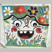 Mi Proyecto del curso: Bordado XL con aguja mágica. Artesanato, Artes plásticas, Bordado, Criatividade, e Tecido projeto de Deliana Mata - 16.09.2020
