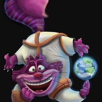 Meu projeto do curso: Pintura digital- Cheshire Cat. Concept Art, Traditional illustration, Digital Illustration, and Digital Painting project by Pedro M - 09.15.2020