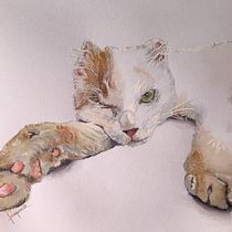 Mi Proyecto del curso: Técnicas experimentales de acuarela para principiantes . Watercolor Painting project by kingsjoak - 09.15.2020