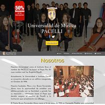 Mi Proyecto del curso: UX: Sitio web de la Universidad de Música Pacelli A.C.. Un proyecto de Desarrollo Web de Paulo Daniel Vázquez Mora - 07.09.2020