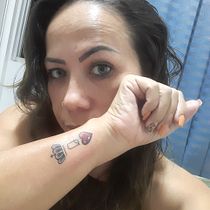 Meu projeto do curso: Tatuagem para principiantes mãe e pai. Tattoo Design, and Drawing project by Hingrid Lara Rosa - 09.15.2020