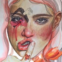 My project in Illustrated Portrait in Watercolor course. Un proyecto de Ilustración digital y Pintura a la acuarela de nidhishetty2 - 16.07.2020